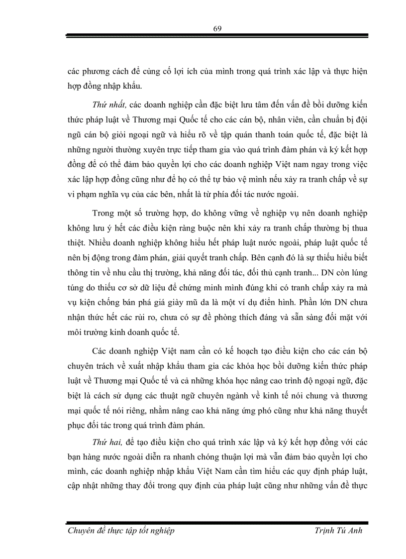 image for page Pháp luật về nhập khẩu và Thực trạng áp dụng tại Công ty Cổ Phần Thiết bị Thắng Lợi