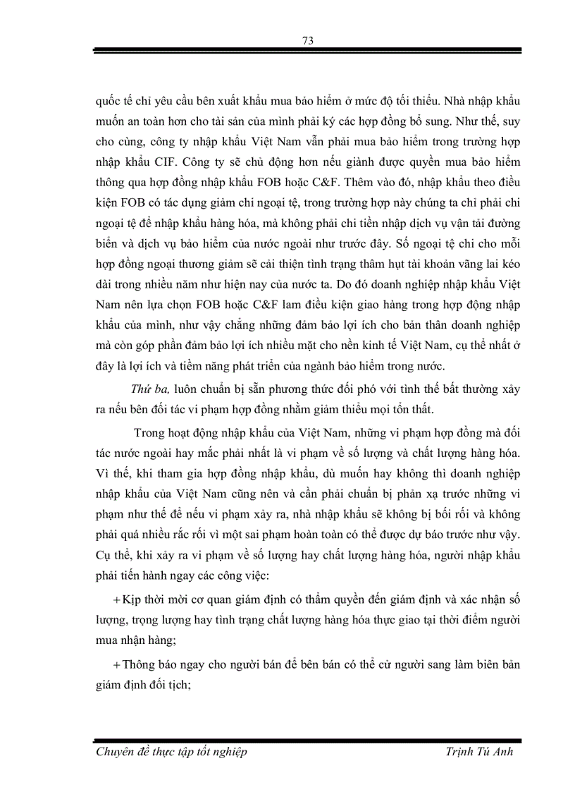 image for page Pháp luật về nhập khẩu và Thực trạng áp dụng tại Công ty Cổ Phần Thiết bị Thắng Lợi