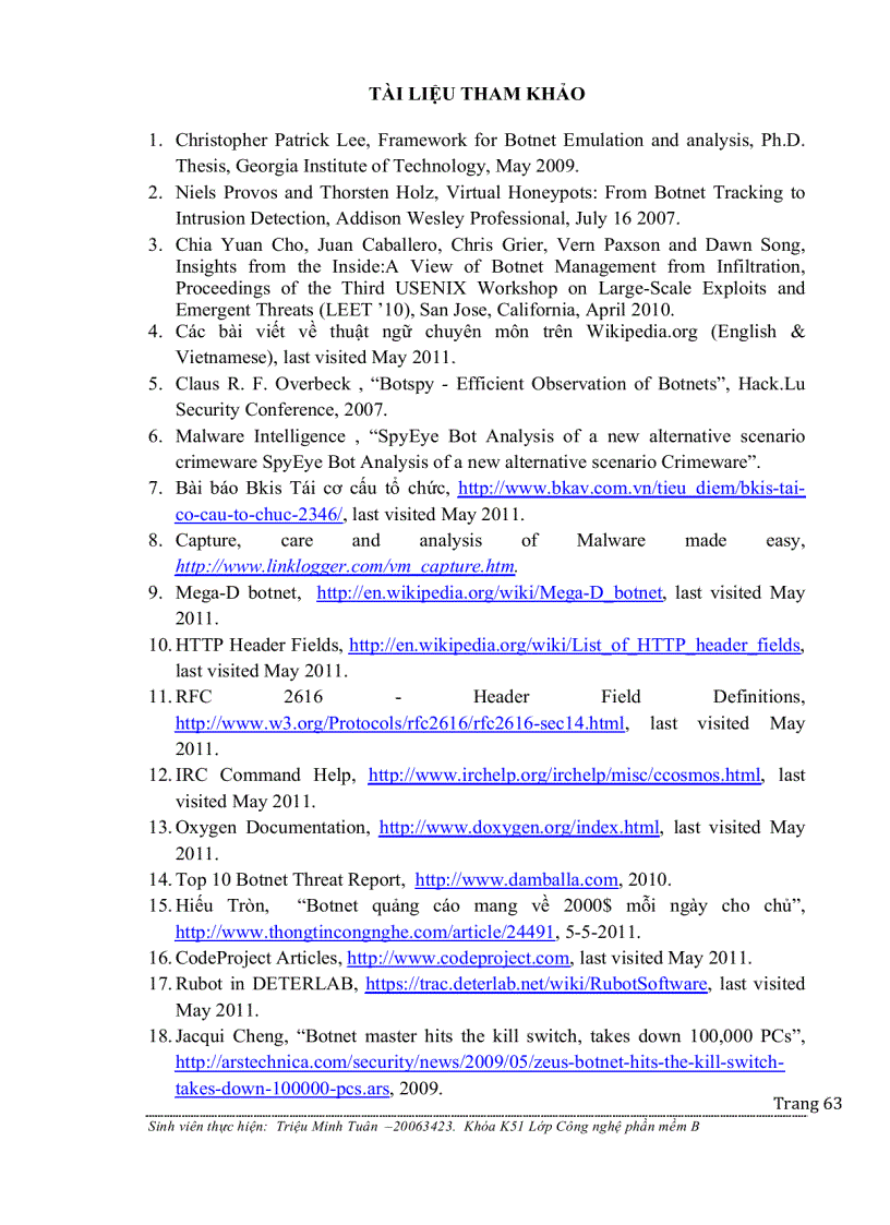 image for page Nghiên cứu và phát triển hệ thống Botnet tracking theo dõi và giám sát các mạng Botnet