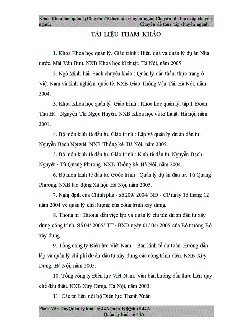 image for page Một số giải pháp nhằm nâng cao hiệu quả quản lý dự án lưới điện tại Điện lực Thanh Xuân