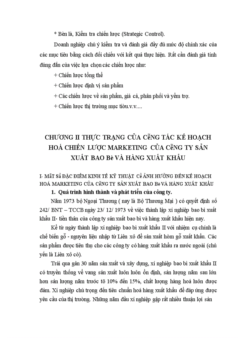 image for page Giải pháp Marketing nhằm góp phần hoàn thiện và thúc đẩy khả năng tiêu thụ sản phẩm ở Công ty Sản xuất Bao bì và Hàng xuất khẩu