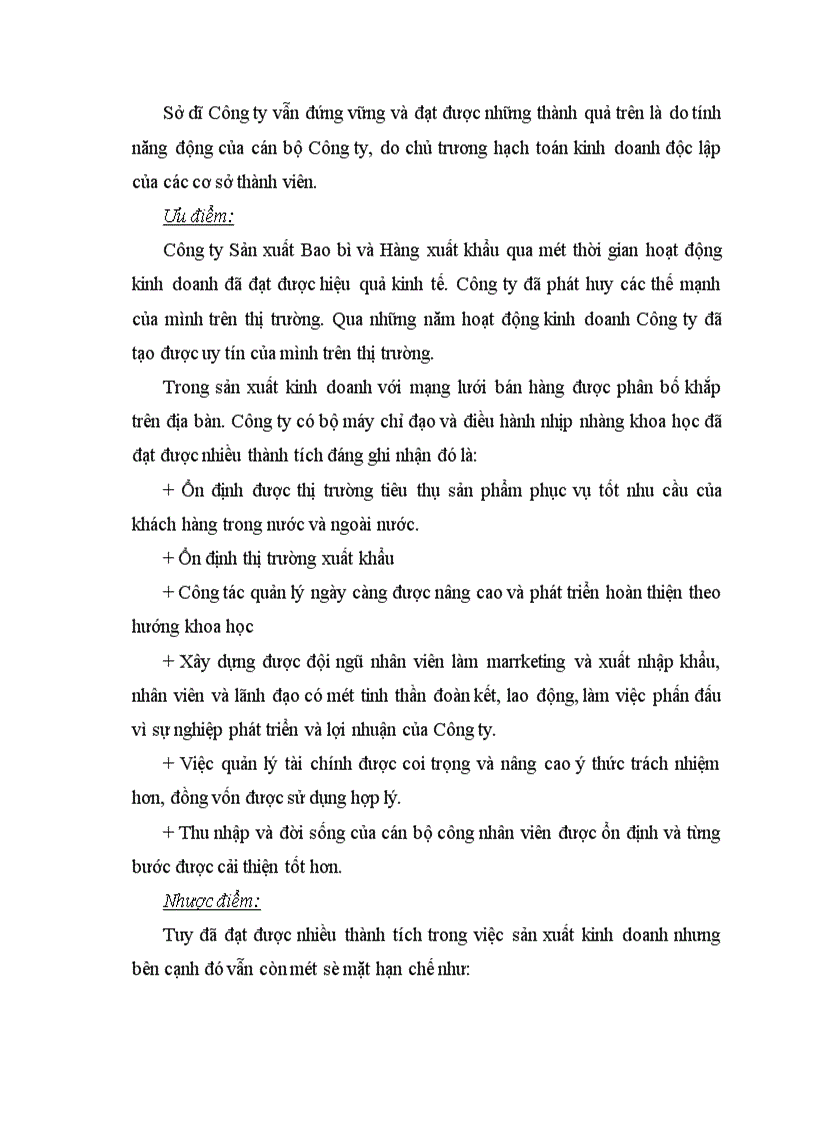 image for page Giải pháp Marketing nhằm góp phần hoàn thiện và thúc đẩy khả năng tiêu thụ sản phẩm ở Công ty Sản xuất Bao bì và Hàng xuất khẩu