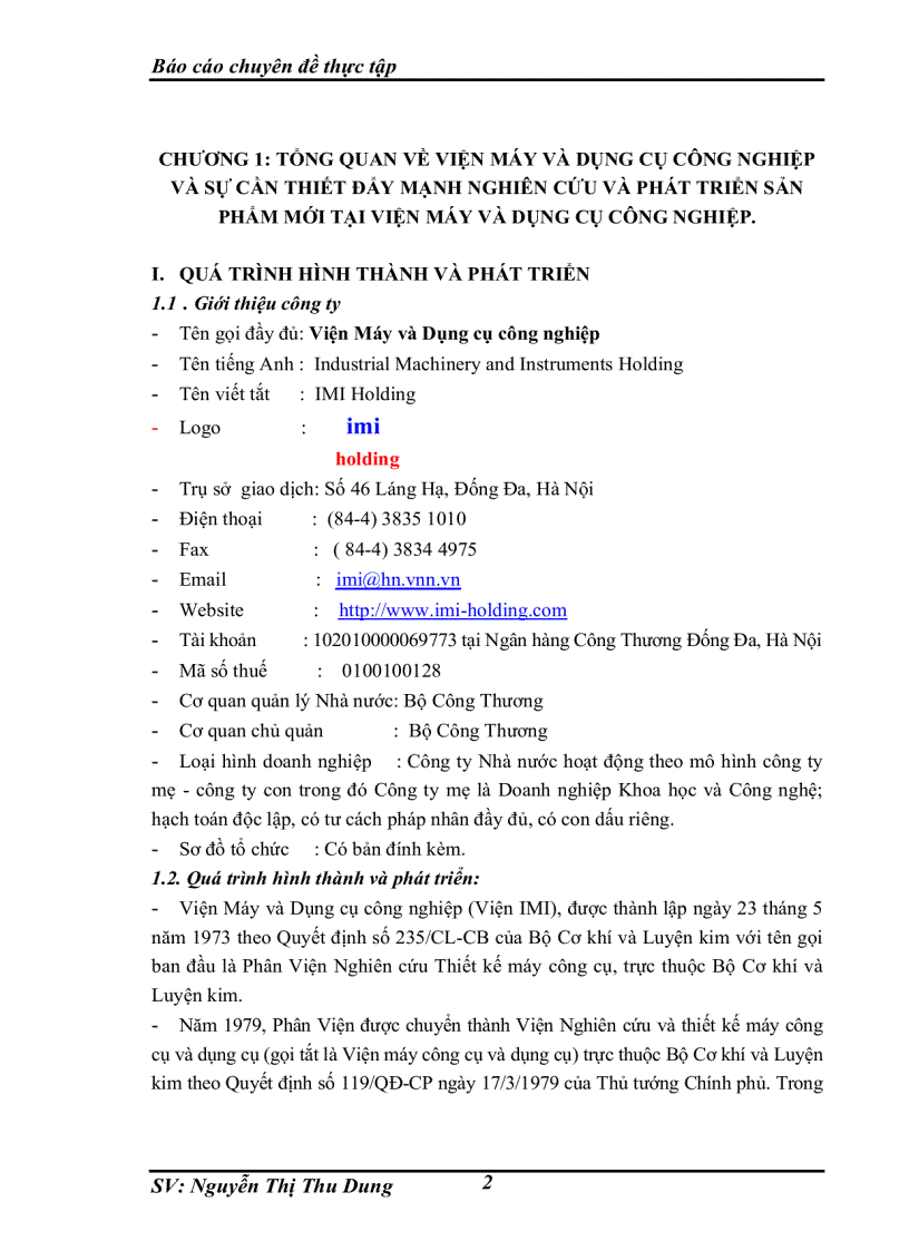 image for page Nghiên cứu và phát triển sản phẩm mới tại Viện máy và Dụng cụ công nghiệp