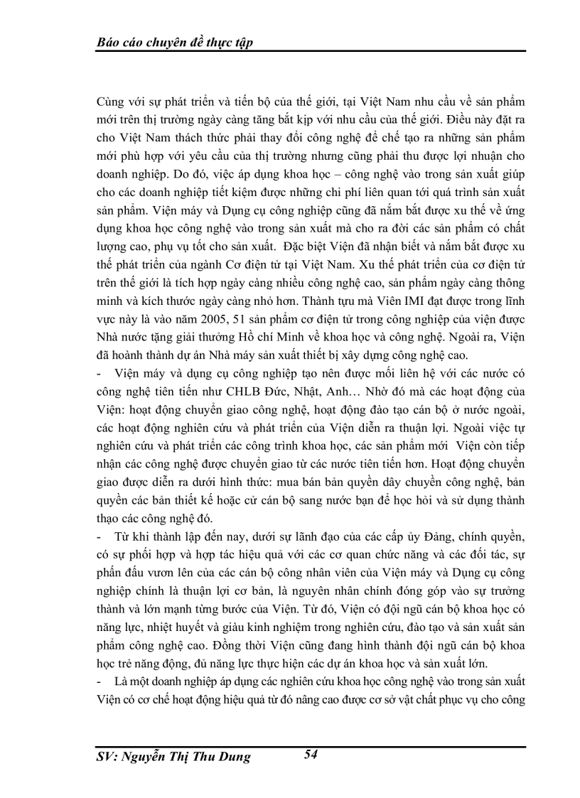 image for page Nghiên cứu và phát triển sản phẩm mới tại Viện máy và Dụng cụ công nghiệp