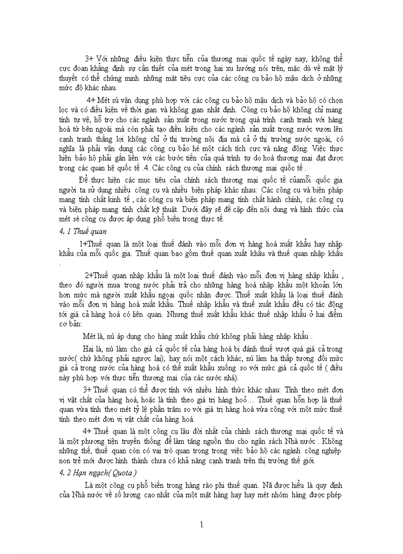 image for page Chính sách thương mại quốc tế