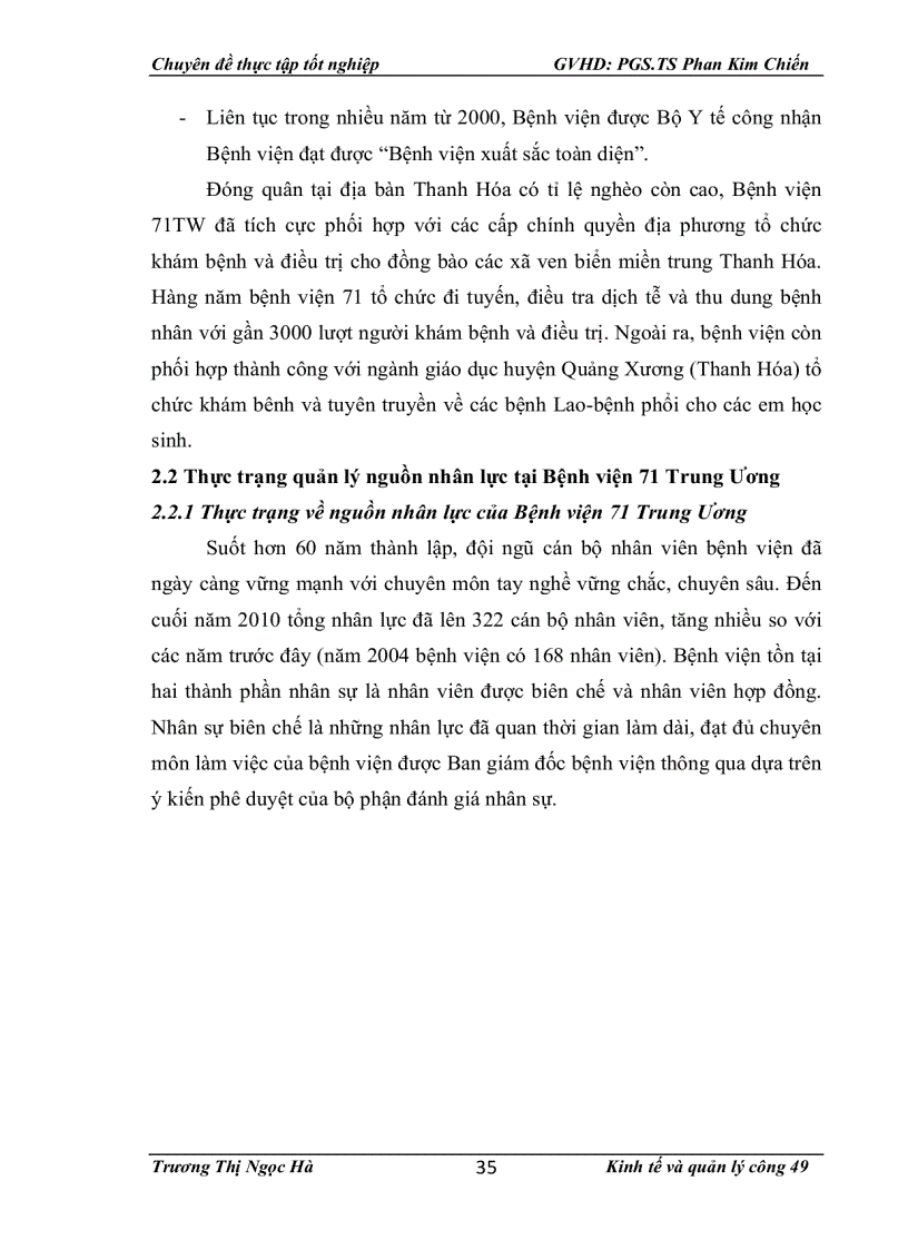 image for page Giải pháp quản lý nguồn nhân lực Bệnh viện 71 trung ương trong giai đoạn 2011-2015