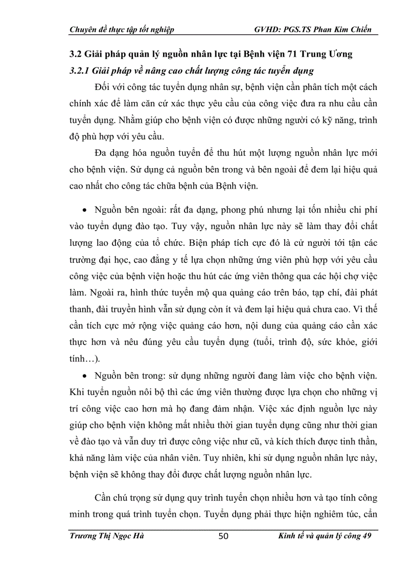 image for page Giải pháp quản lý nguồn nhân lực Bệnh viện 71 trung ương trong giai đoạn 2011-2015