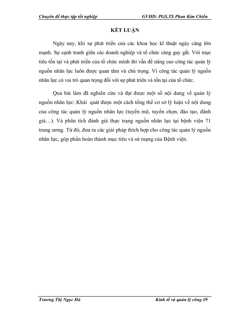 image for page Giải pháp quản lý nguồn nhân lực Bệnh viện 71 trung ương trong giai đoạn 2011-2015