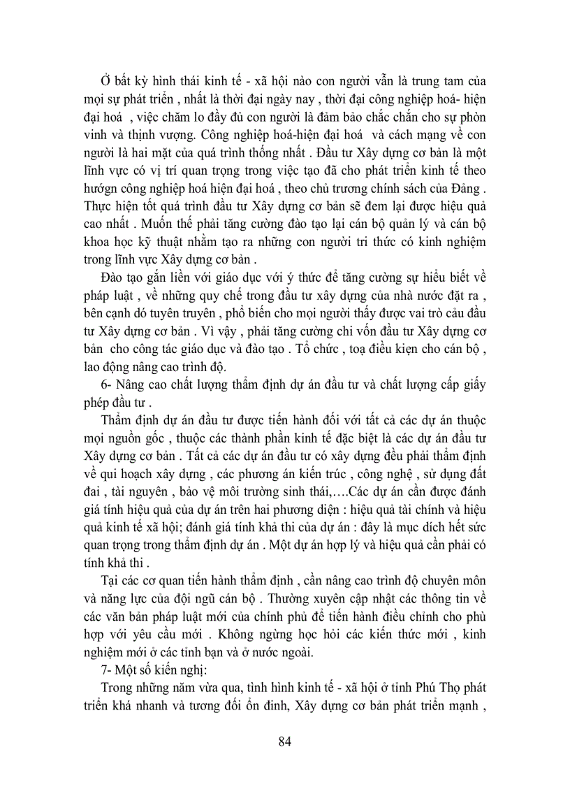 image for page Thực trạng và các giải pháp nâng cao hiệu quả đầu tư Xây dựng cơ bản ở tỉnh Phú Thọ những năm vừa qua