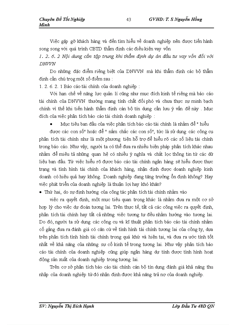 image for page Hoàn thiện công tác thẩm định dự án đầu tư vay vốn của các doanh nghiệp vừa và nhỏ tại chi nhánh Ngân hàng TMCP công thương Ba Đình
