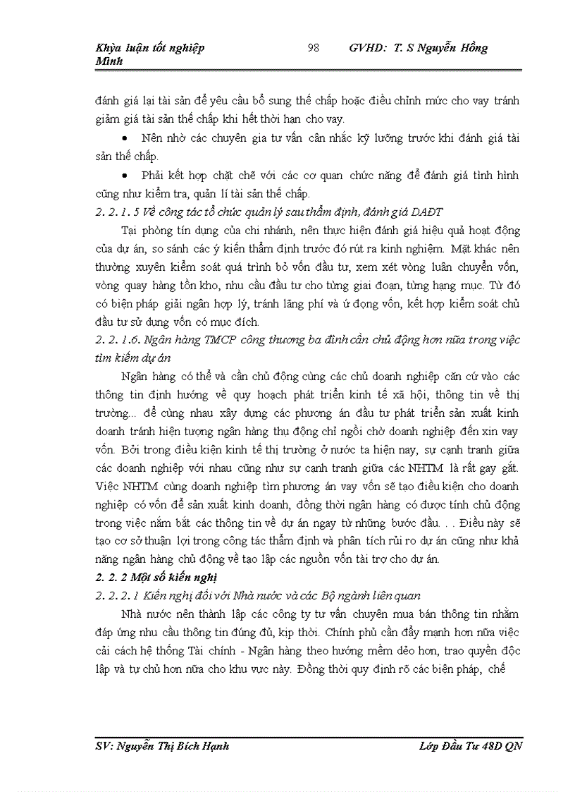 image for page Hoàn thiện công tác thẩm định dự án đầu tư vay vốn của các doanh nghiệp vừa và nhỏ tại chi nhánh Ngân hàng TMCP công thương Ba Đình