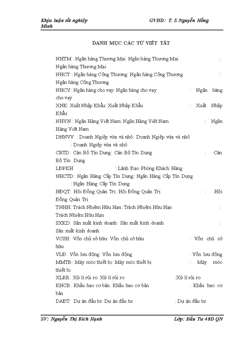 image for page Hoàn thiện công tác thẩm định dự án đầu tư vay vốn của các doanh nghiệp vừa và nhỏ tại chi nhánh Ngân hàng TMCP công thương Ba Đình