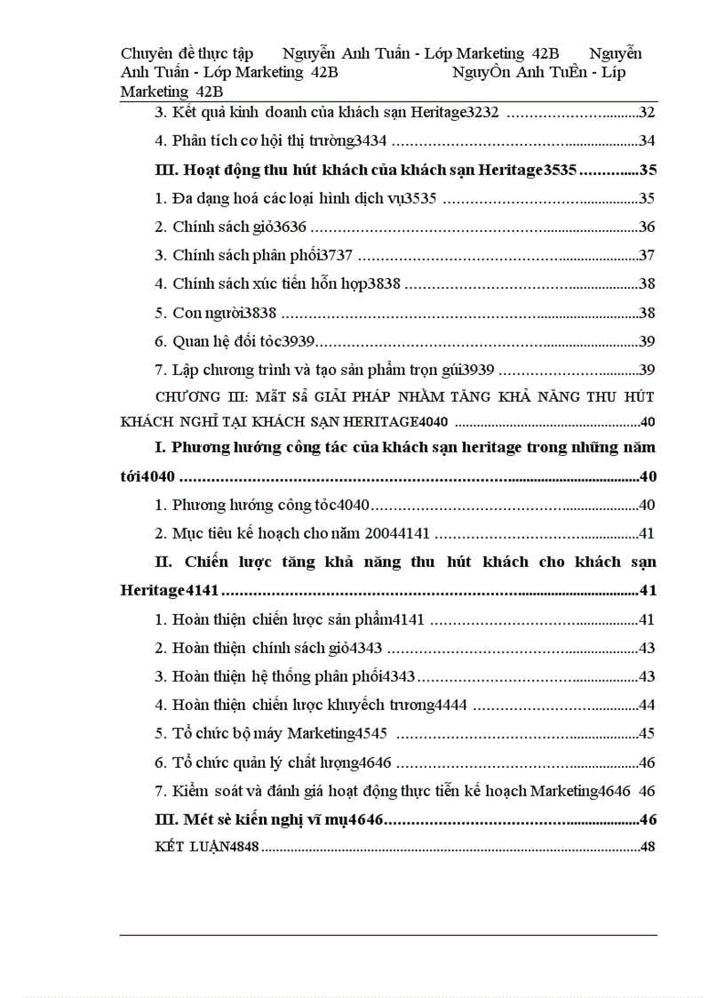 image for page Chiến lược Marketing nhằm thu hút khách nghỉ tại khách sạn Heritage Hà Nội