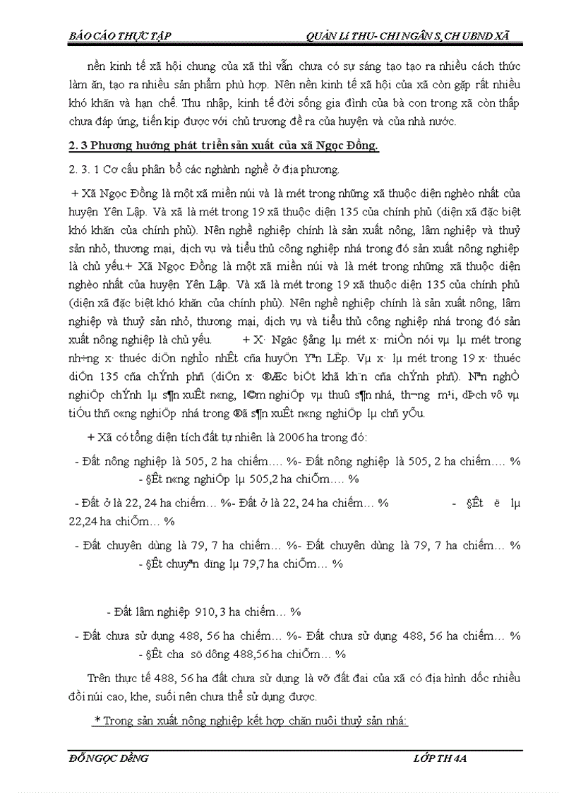 image for page Quản lý thu – chi ngân sách tại UBND xã Ngọc Đồng- Yên Lập- Phú thọ