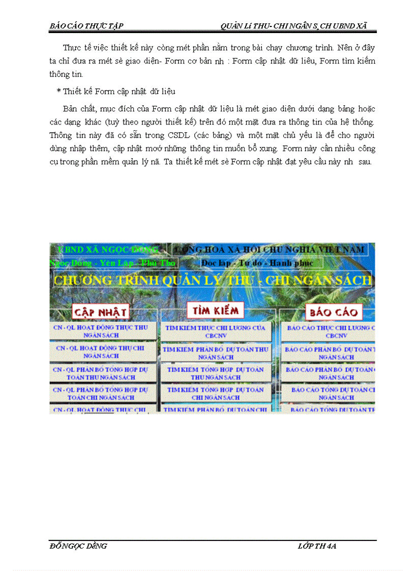 image for page Quản lý thu – chi ngân sách tại UBND xã Ngọc Đồng- Yên Lập- Phú thọ