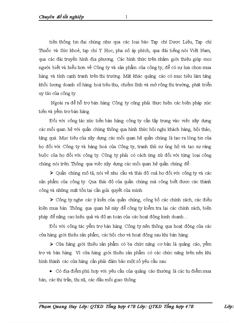 image for page Một số giải pháp đẩy nhanh tiêu thụ sản phẩm của chi nhánh công ty cổ phần y dược phẩm VIMEDIMEX tại Hà Nội