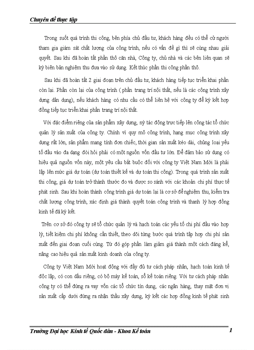 image for page Hoàn thiện kế toán tập hợp chi phí sản xuất và tính giá thành sản phẩm xây lắp