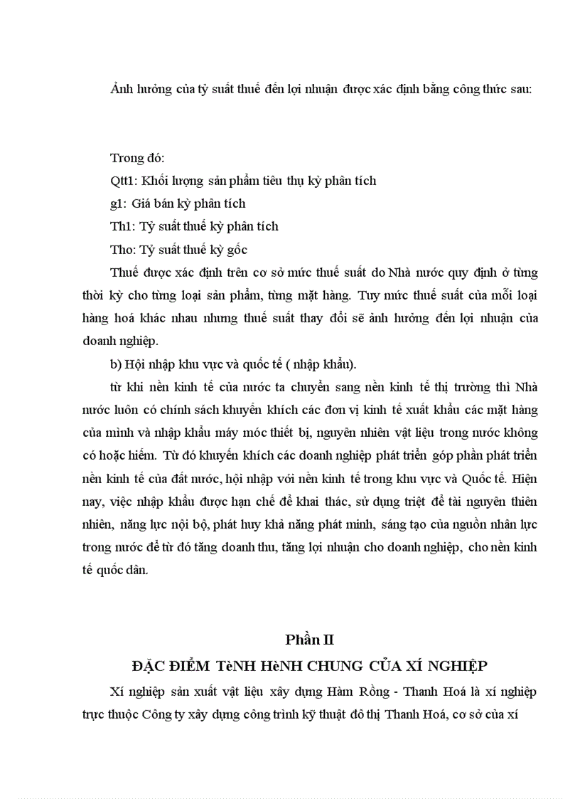 image for page Nghiên cứu tình hình sản xuất kinh doanh và khả năng tăng lợi nhuận tại Xí nghiệp sản xuất vật liệu xây dựng Hàm Rồng - Thanh Hoá