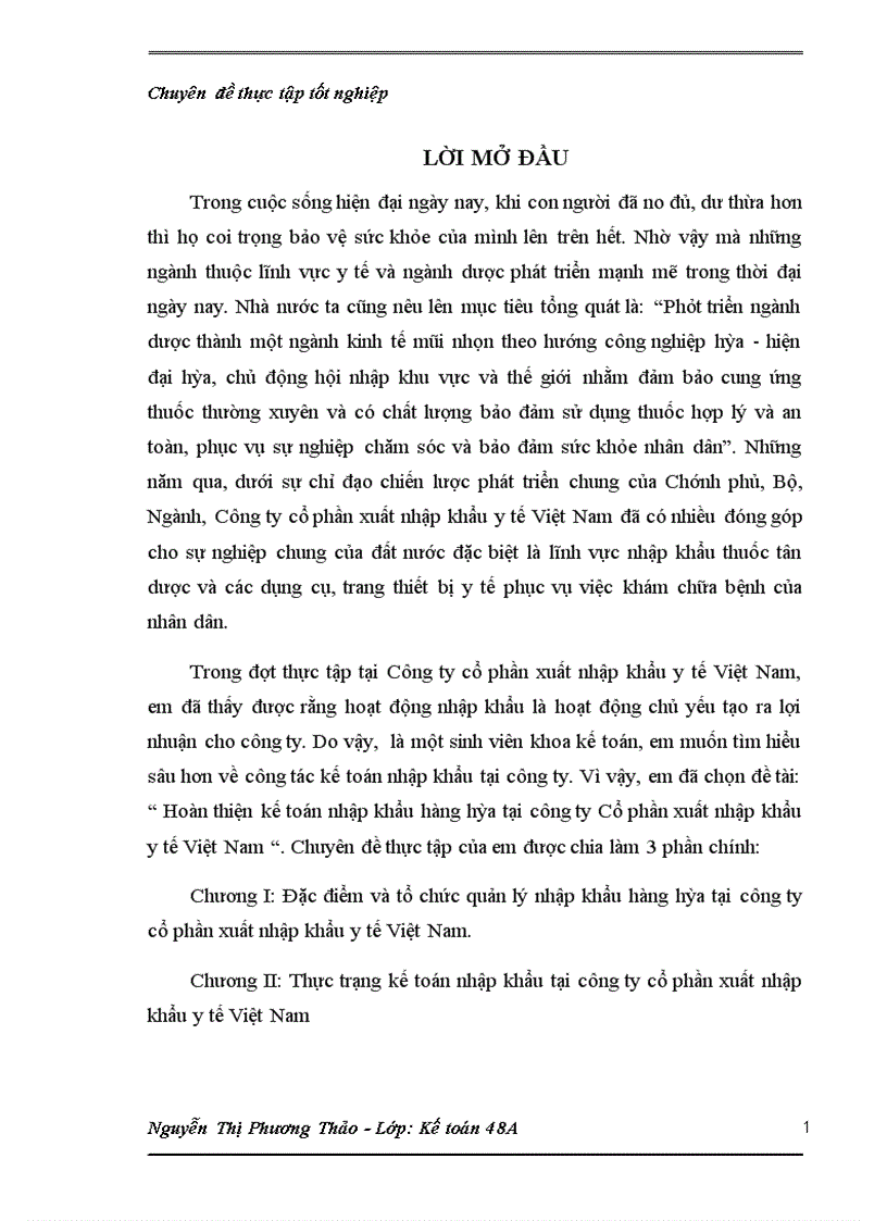 image for page Hoàn thiện kế toán nhập khẩu hàng hóa tại công ty Cổ phần xuất nhập khẩu y tế Việt Nam