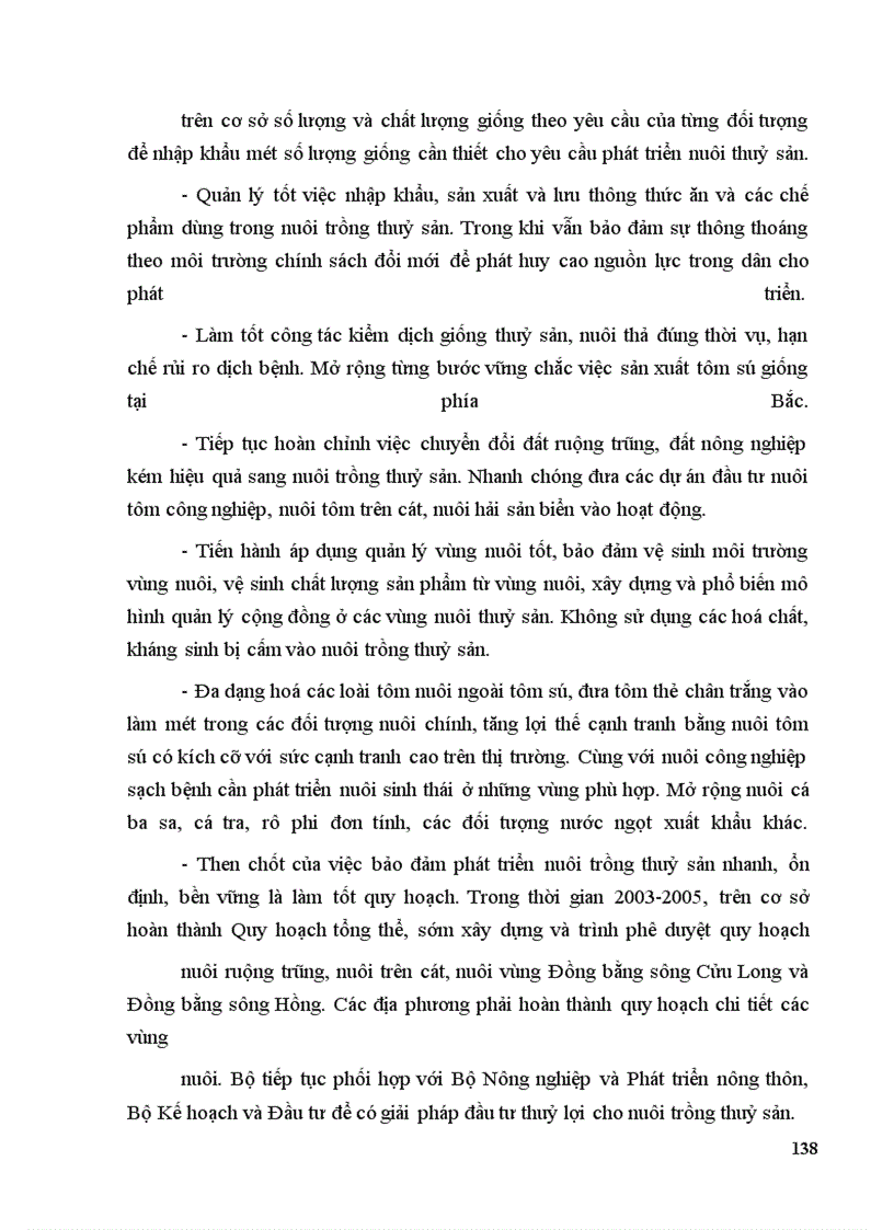 image for page Các giải pháp thực hiện kế hoạch phát triển ngành thủy sản thời kỳ 2003-2005