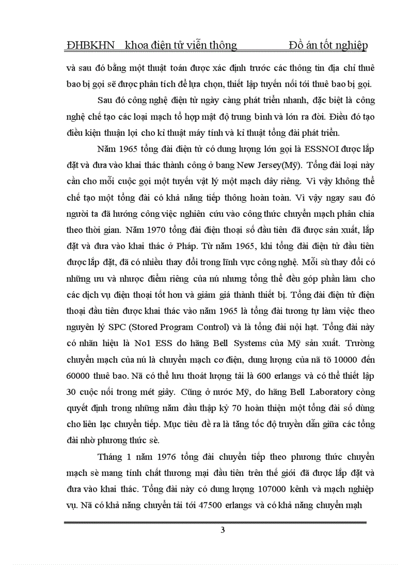 image for page Tổng quan về tổng đài SPC và tổng đài NEAX - 61E và phân hệ chuyển mạch