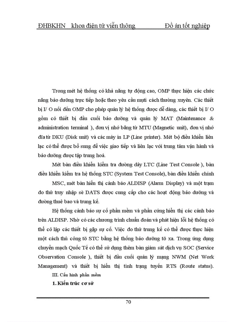 image for page Tổng quan về tổng đài SPC và tổng đài NEAX - 61E và phân hệ chuyển mạch