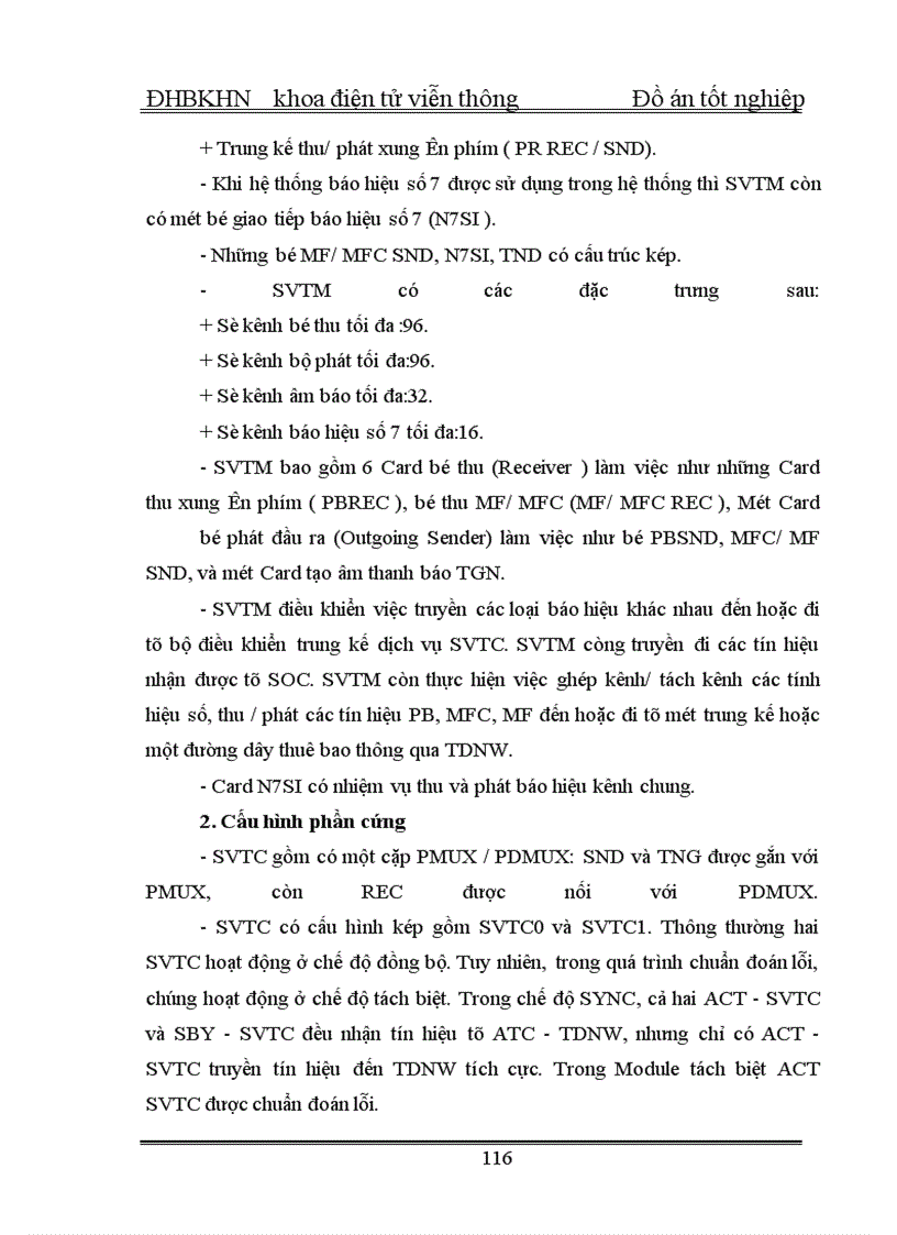 image for page Tổng quan về tổng đài SPC và tổng đài NEAX - 61E và phân hệ chuyển mạch