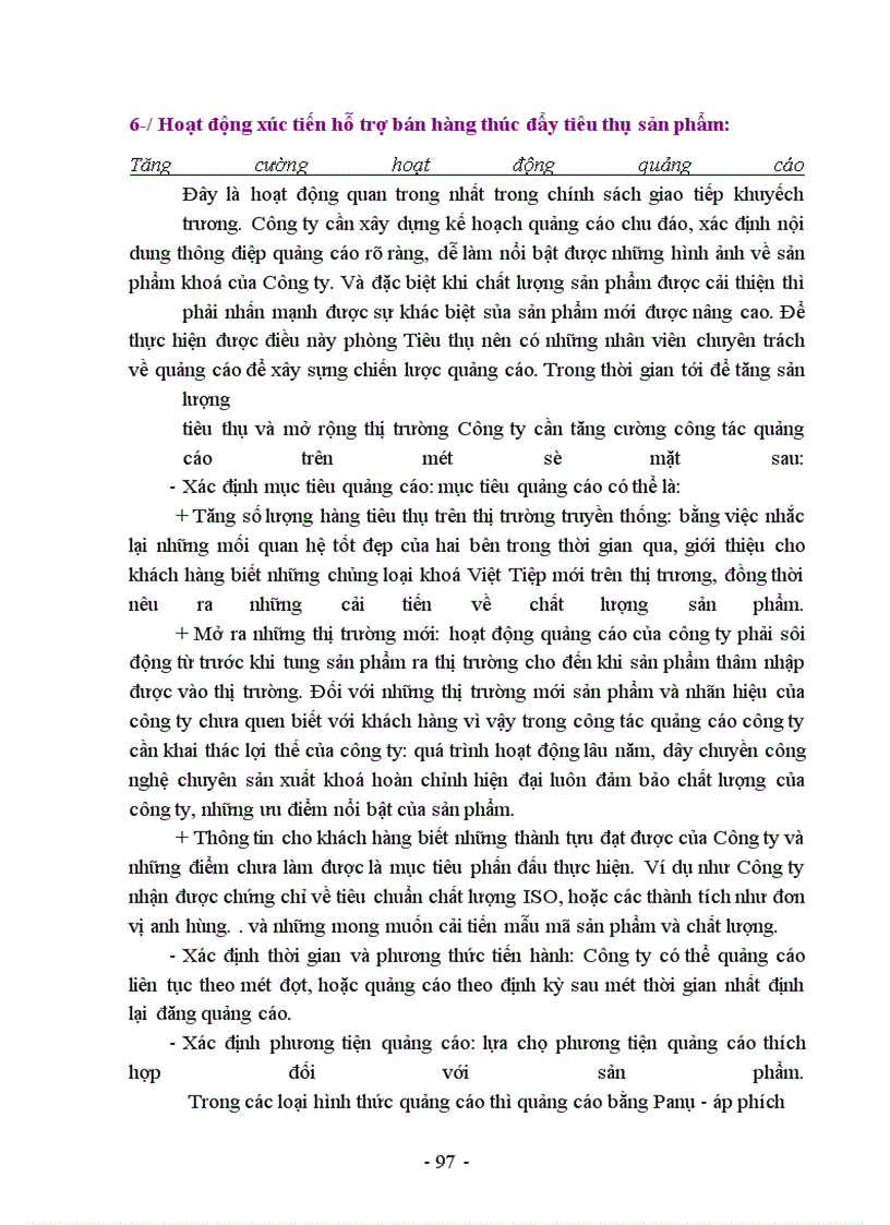 image for page Hoạt động tiêu thụ sản phẩm tại công ty Khoá Việt Tịêp và các giải pháp nhằm nâng cao hiệu quả tiêu thụ