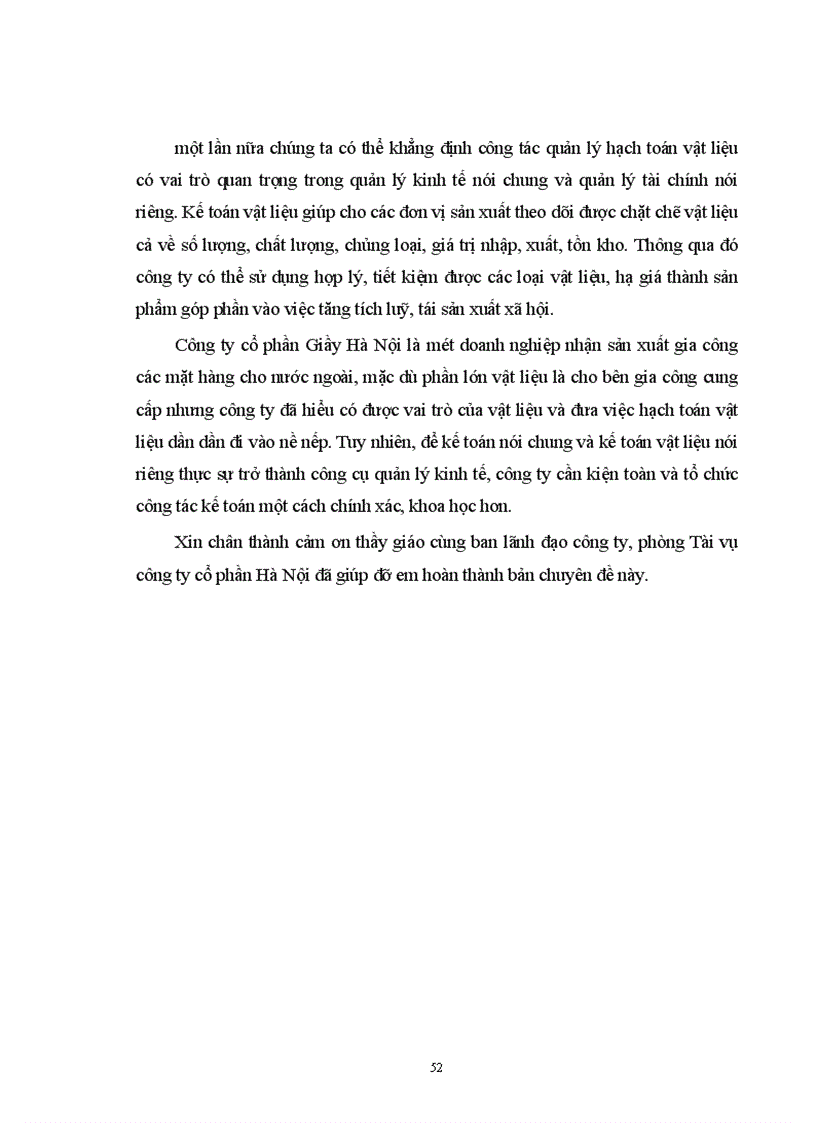 image for page Tổ chức công tác kế toán vật liệu tại công ty cổ phần Giầy Hà Nội