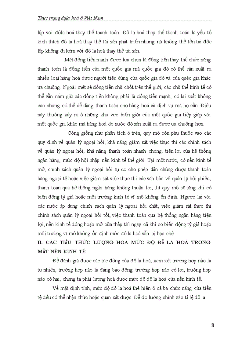 image for page Thực trạng Đôla hoá