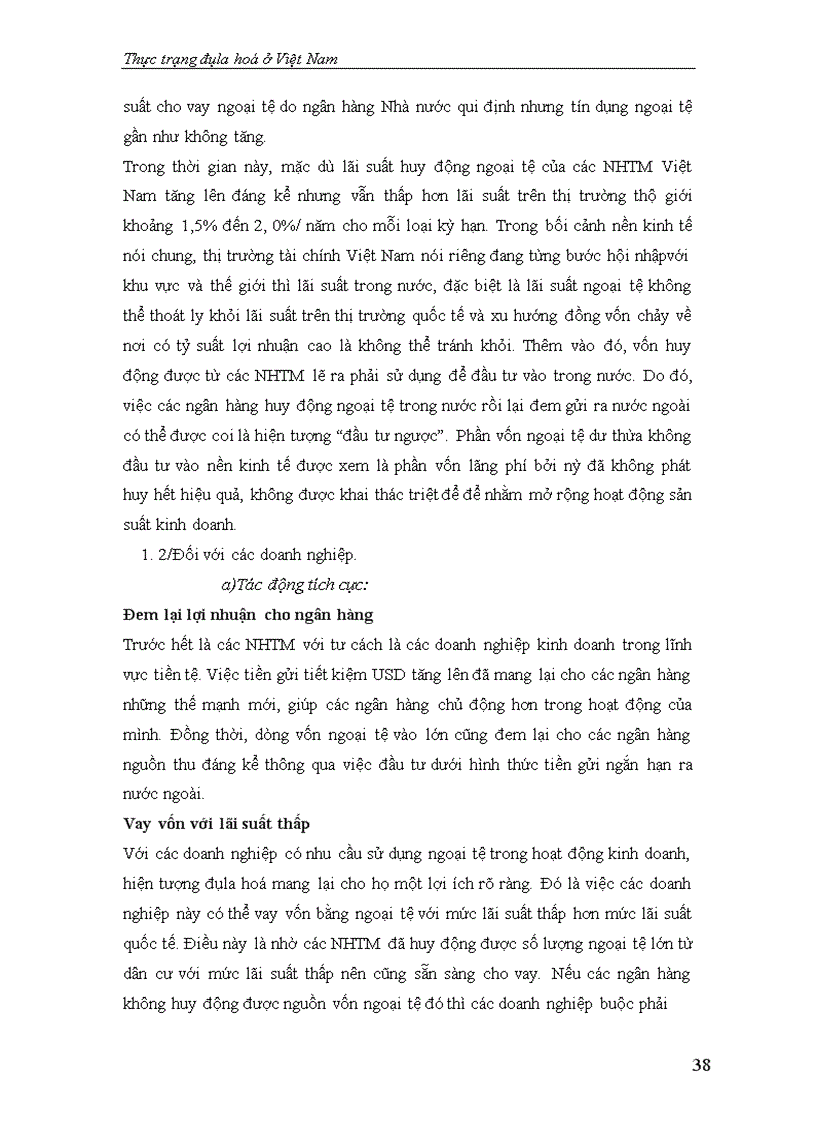 image for page Thực trạng Đôla hoá