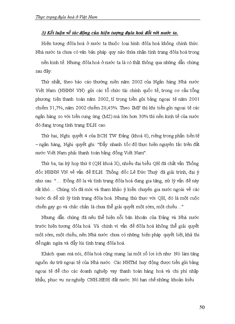 image for page Thực trạng Đôla hoá