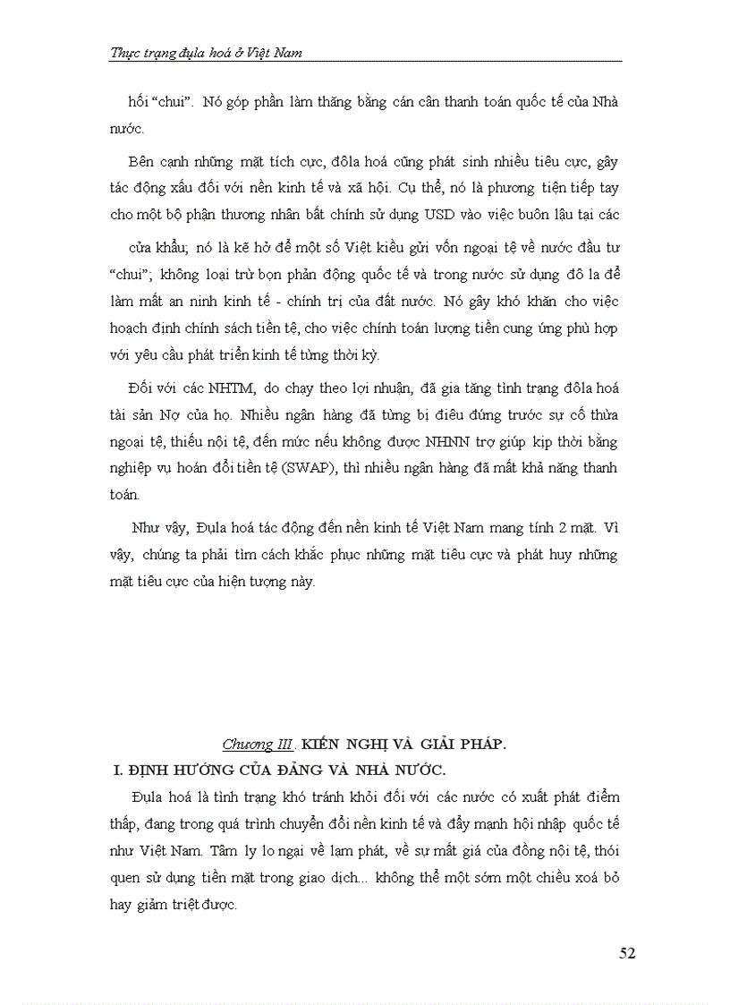 image for page Thực trạng Đôla hoá