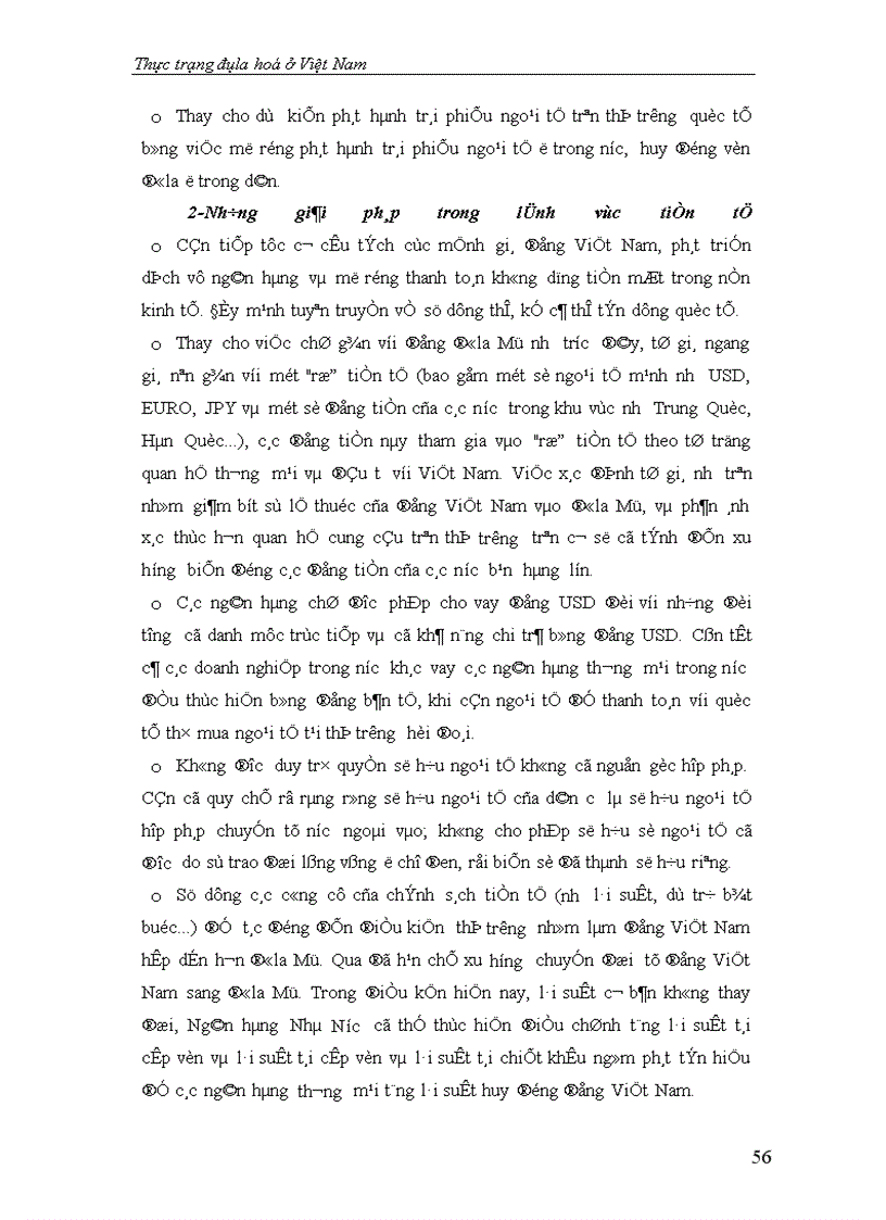 image for page Thực trạng Đôla hoá