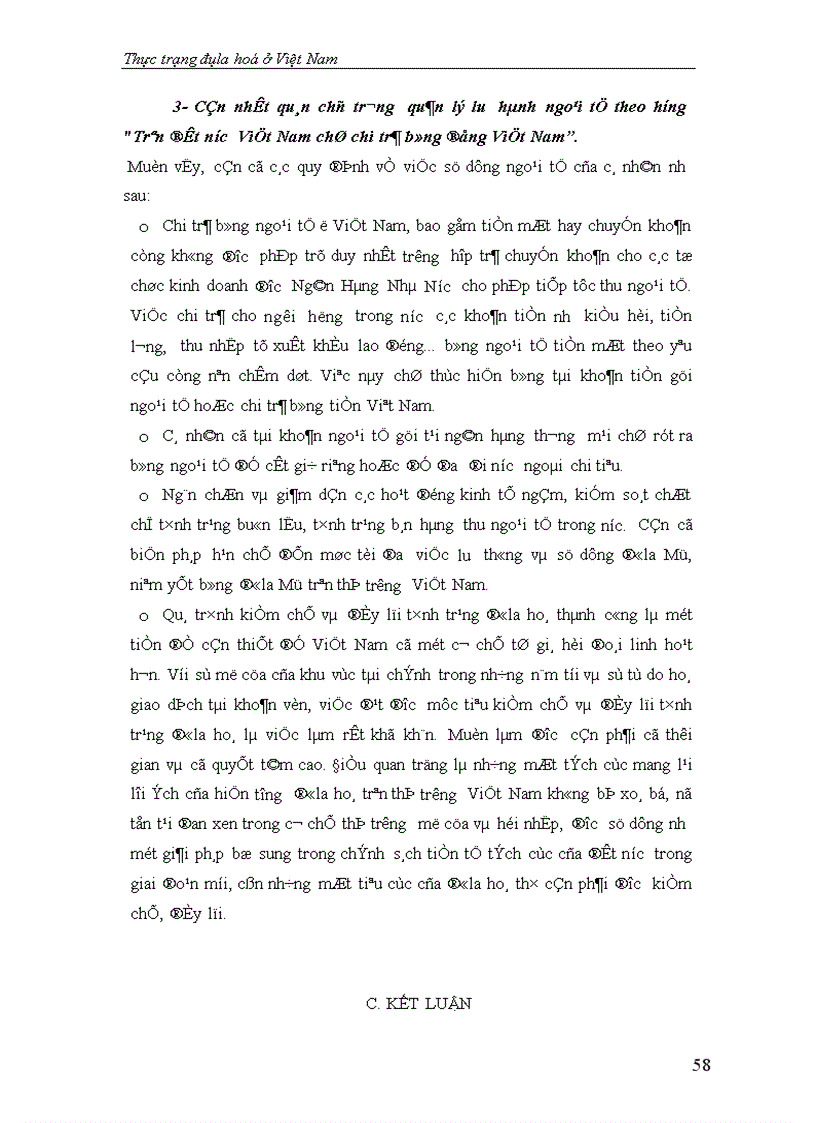 image for page Thực trạng Đôla hoá