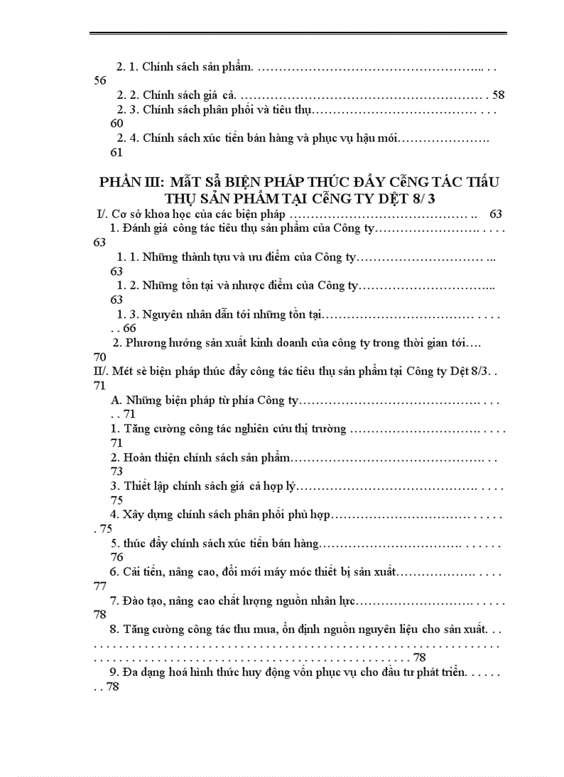 image for page Một số biện pháp nhằm thúc đẩy công tác tiêu thụ sản phẩm tại Công ty Dệt 8/3