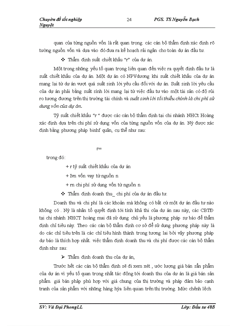 image for page Hoàn thiện công tác thẩm định tài chính dự án đầu tư vay vốn tại chi nhánh Ngân hàng công thương Hoàng Mai
