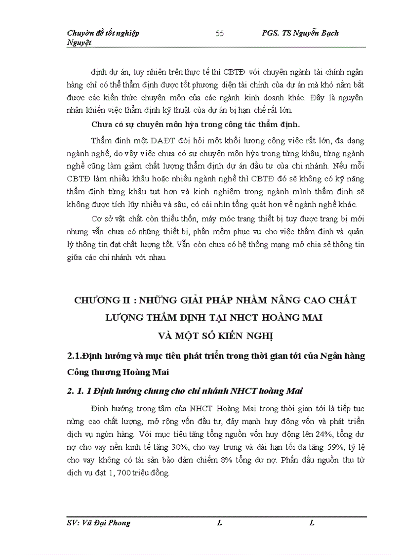 image for page Hoàn thiện công tác thẩm định tài chính dự án đầu tư vay vốn tại chi nhánh Ngân hàng công thương Hoàng Mai