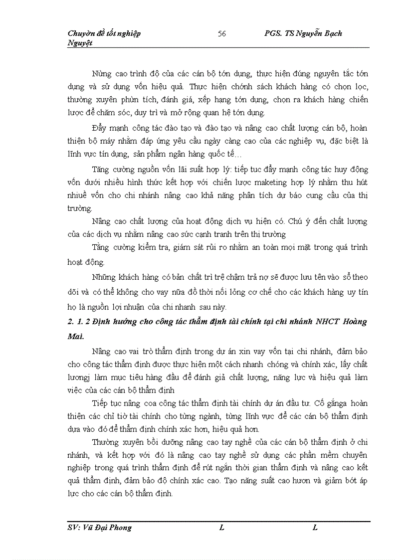 image for page Hoàn thiện công tác thẩm định tài chính dự án đầu tư vay vốn tại chi nhánh Ngân hàng công thương Hoàng Mai