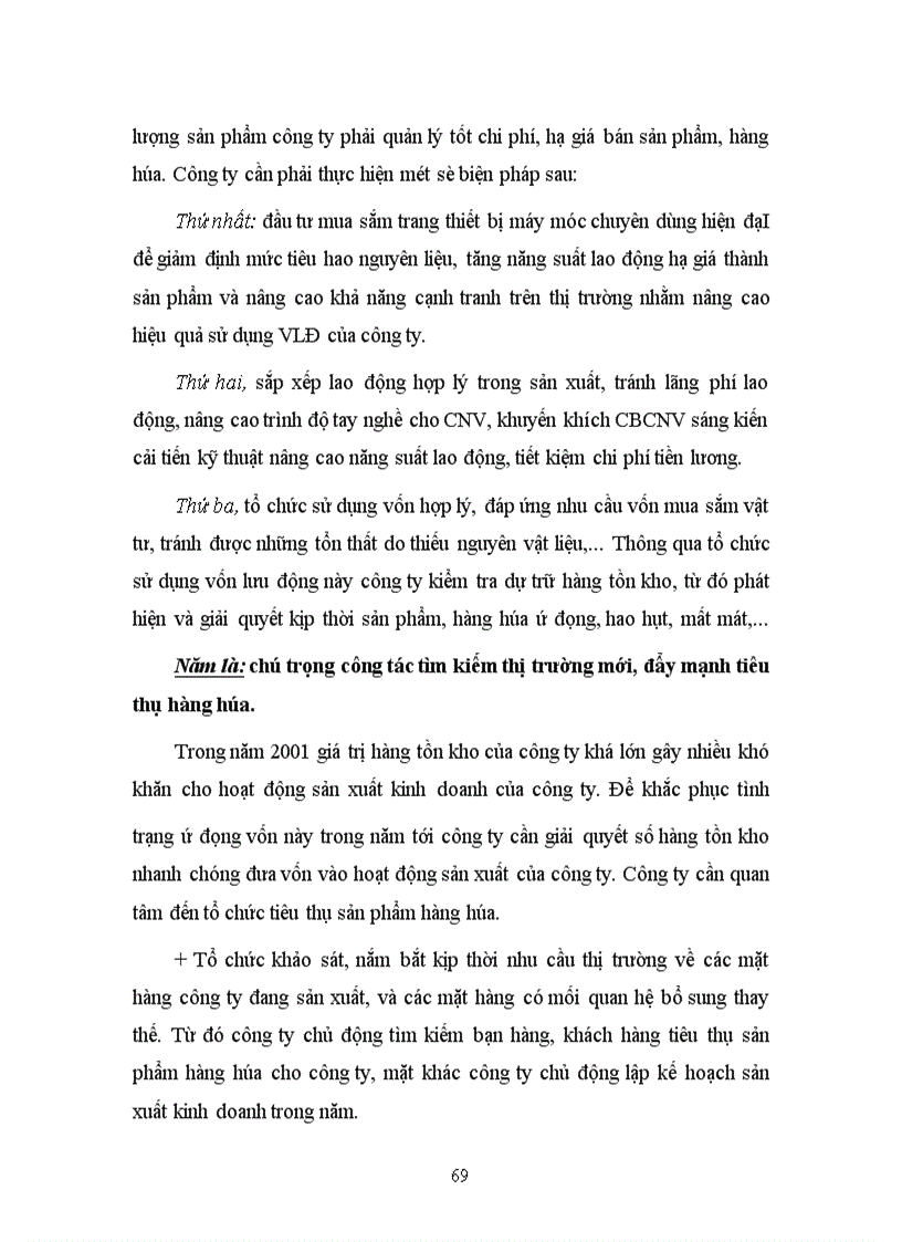 image for page Một số biện pháp nhằm nâng cao hiệu quả tổ chức sử dụng vốn lưu động tại công ty Dệt vải Công nghiệp Hà Nội.