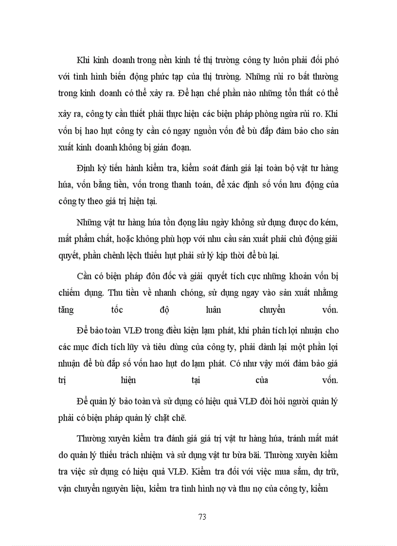 image for page Một số biện pháp nhằm nâng cao hiệu quả tổ chức sử dụng vốn lưu động tại công ty Dệt vải Công nghiệp Hà Nội.