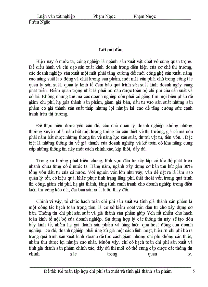 image for page Hoàn thiện công tác kế toán chi phí sản xuất và tính giá thành sản phẩm tại công ty xây lắp điện 4 \