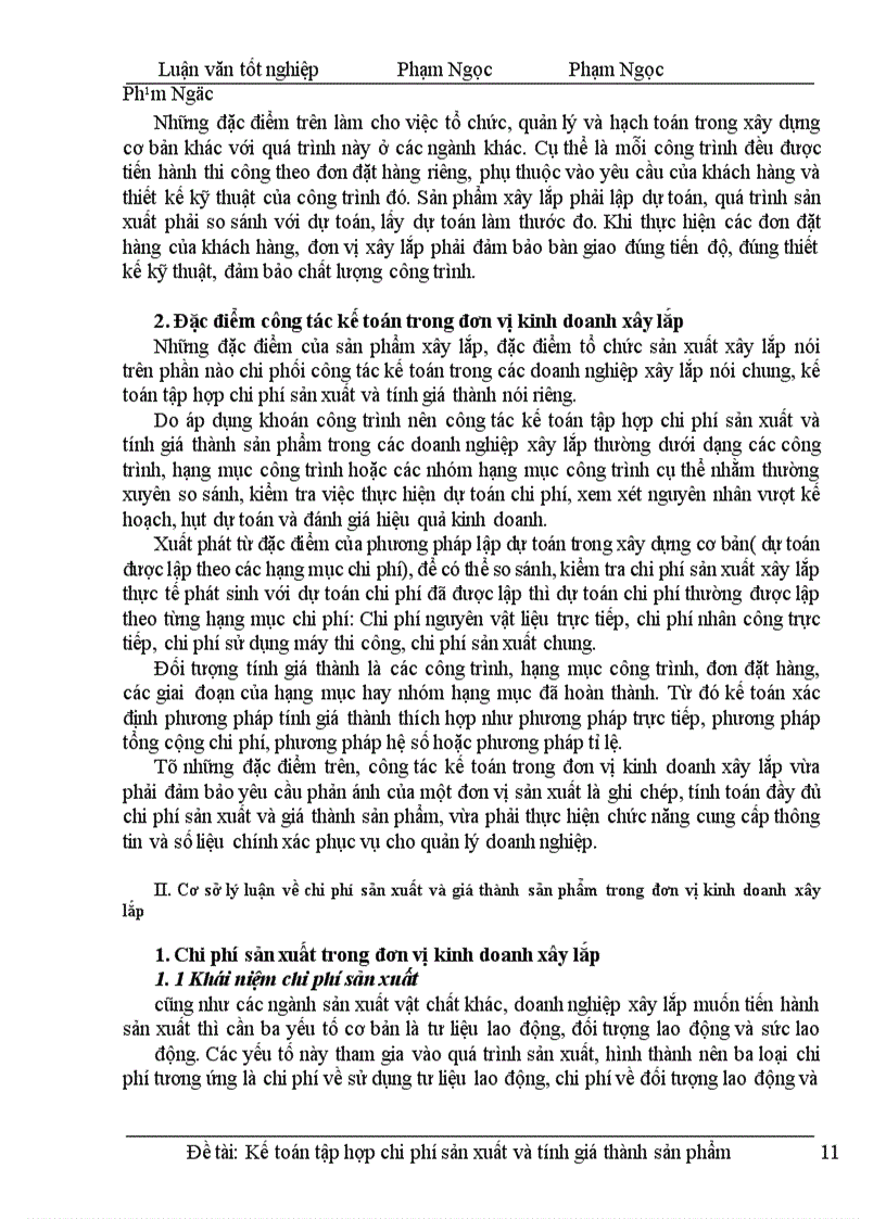 image for page Hoàn thiện công tác kế toán chi phí sản xuất và tính giá thành sản phẩm tại công ty xây lắp điện 4 \