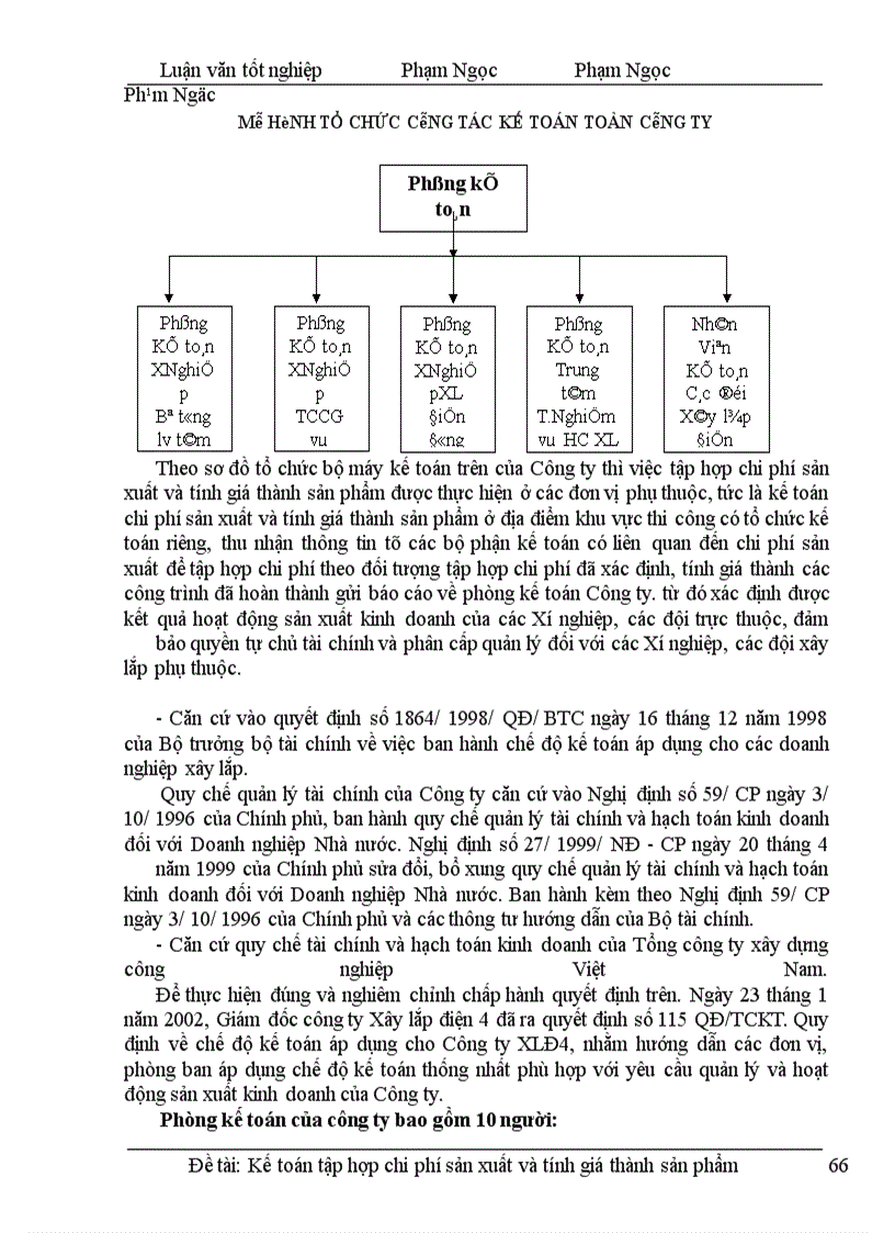 image for page Hoàn thiện công tác kế toán chi phí sản xuất và tính giá thành sản phẩm tại công ty xây lắp điện 4 \
