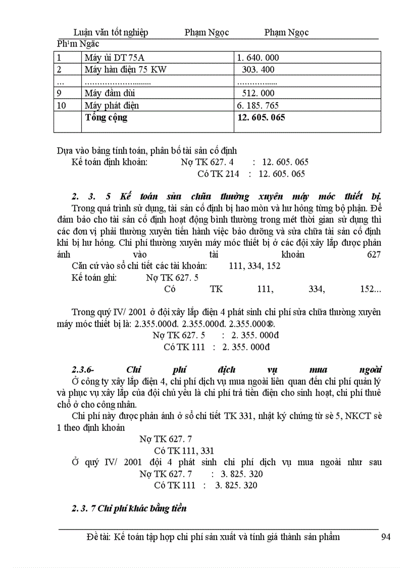 image for page Hoàn thiện công tác kế toán chi phí sản xuất và tính giá thành sản phẩm tại công ty xây lắp điện 4 \