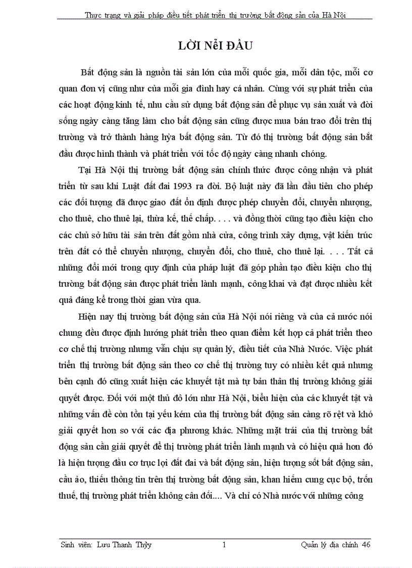 image for page Thực trạng và giải pháp điều tiết phát triển thị trường bất động sản của Hà Nội