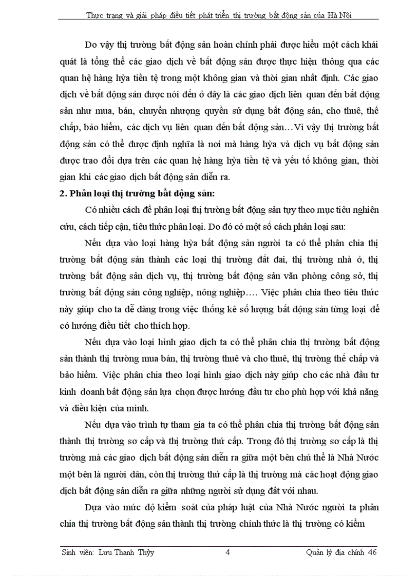 image for page Thực trạng và giải pháp điều tiết phát triển thị trường bất động sản của Hà Nội