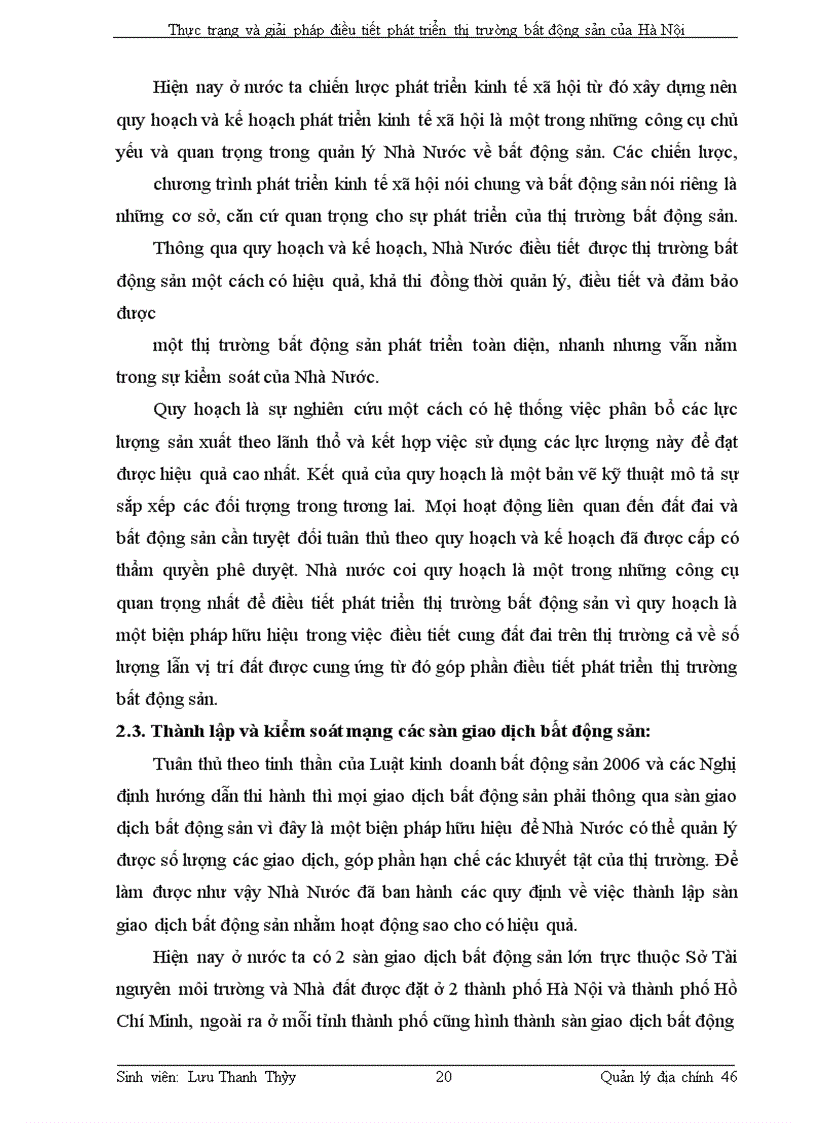 image for page Thực trạng và giải pháp điều tiết phát triển thị trường bất động sản của Hà Nội