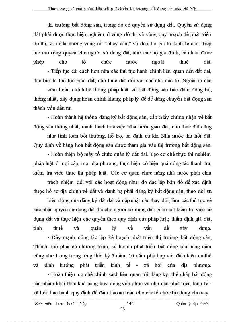 image for page Thực trạng và giải pháp điều tiết phát triển thị trường bất động sản của Hà Nội
