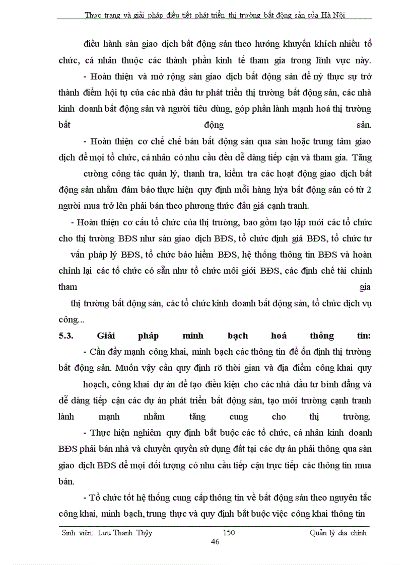 image for page Thực trạng và giải pháp điều tiết phát triển thị trường bất động sản của Hà Nội